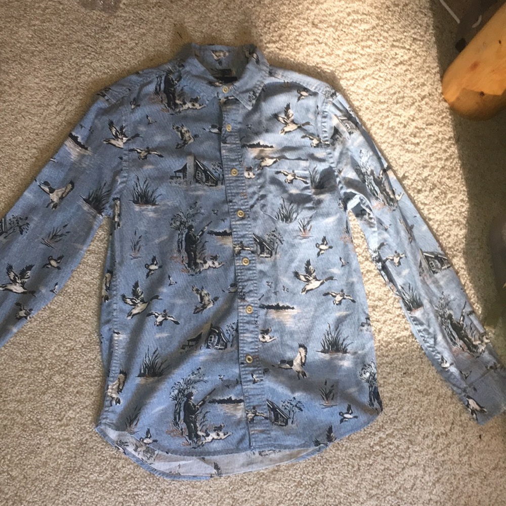 Denim American Eagle button down shirt